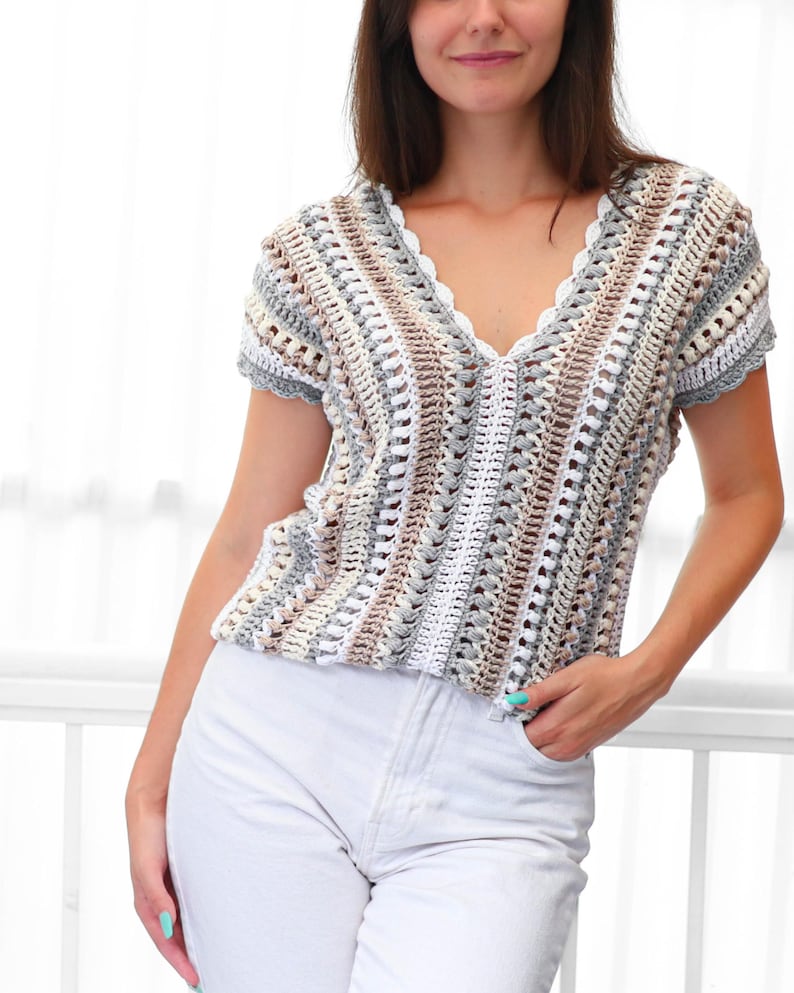 Breezy Stripes Top Crochet Pattern