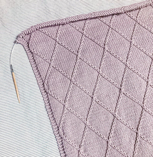 Lattice Blanket Knitting Pattern