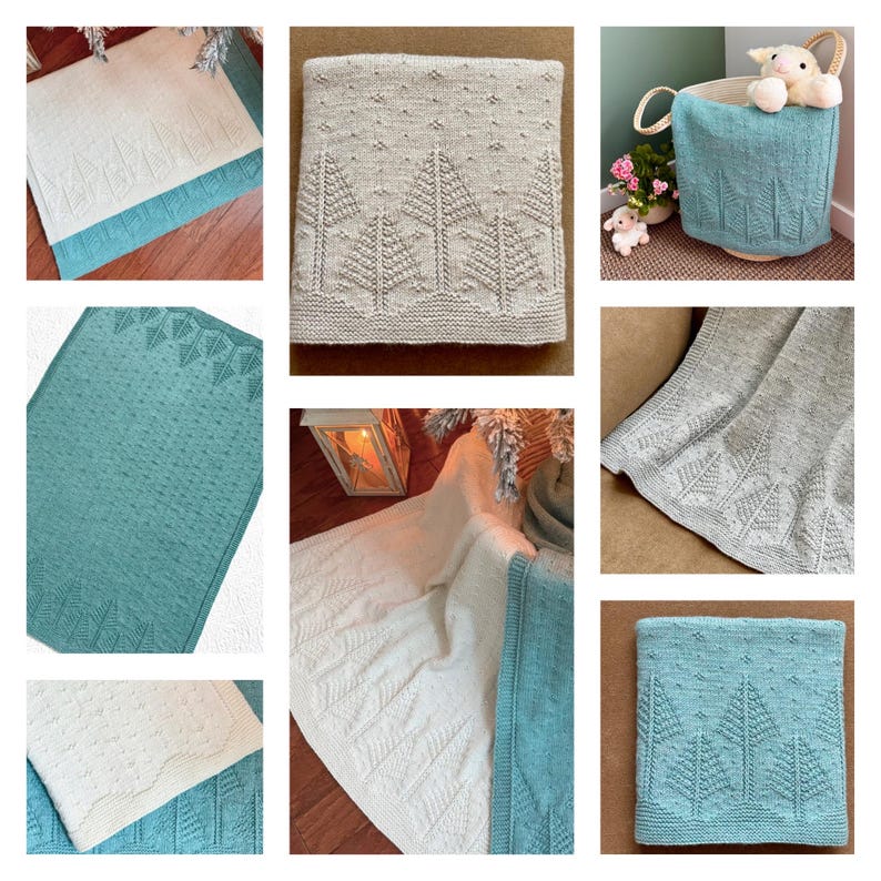 Pines Blanket Knitting Pattern