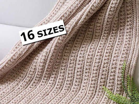 Neutral Blanket Crochet Pattern