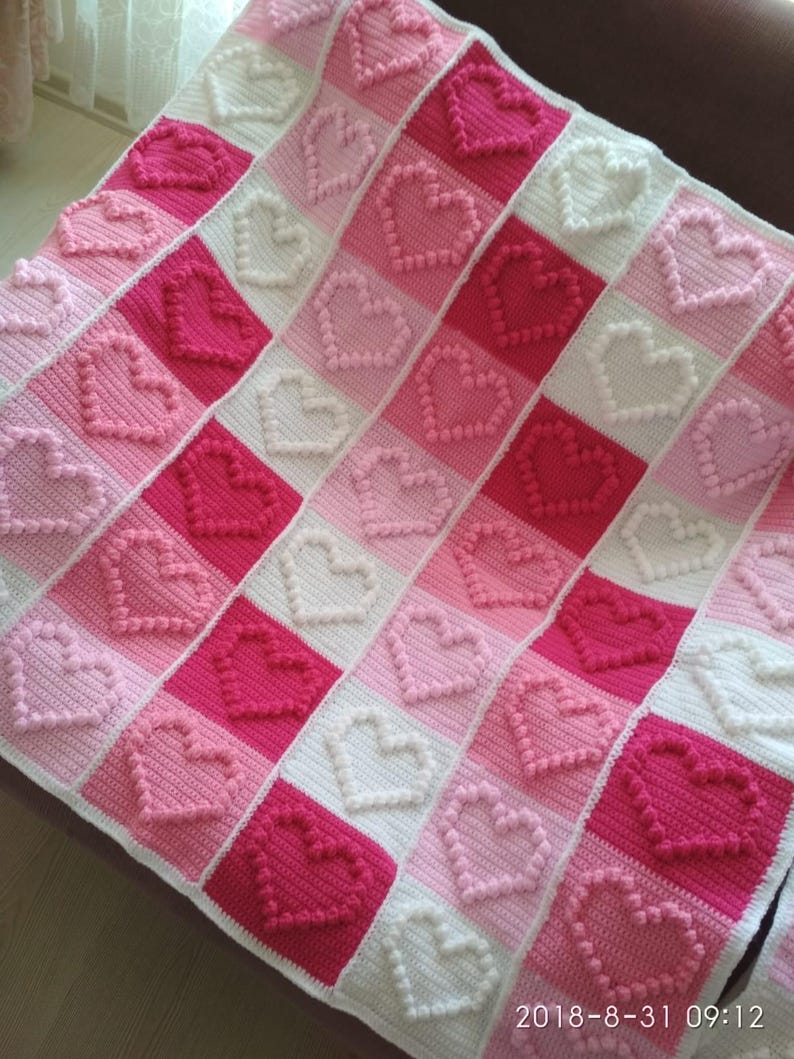 Sweethearts Blanket Crochet Pattern