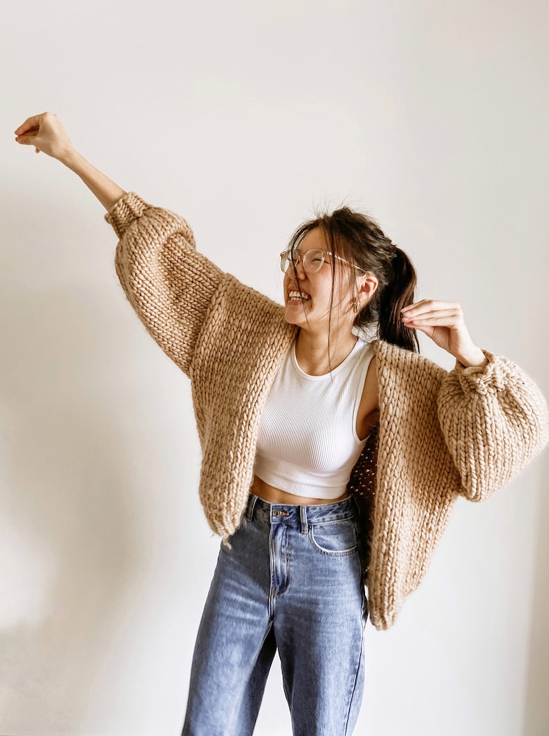 Cushion Cardigan Knitting Pattern