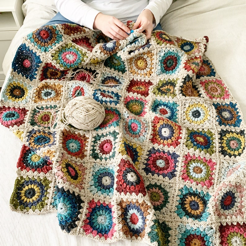 Flora Blanket Crochet Pattern