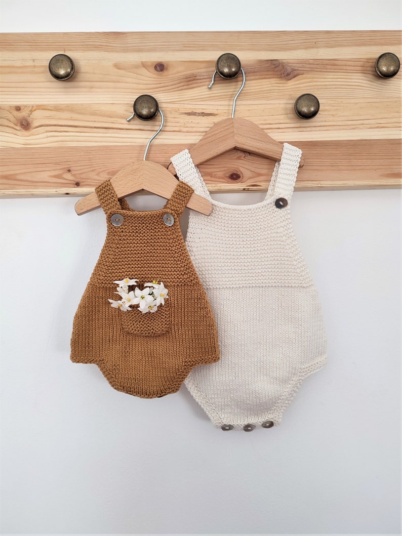 Honey Pocket Romper Knitting Pattern