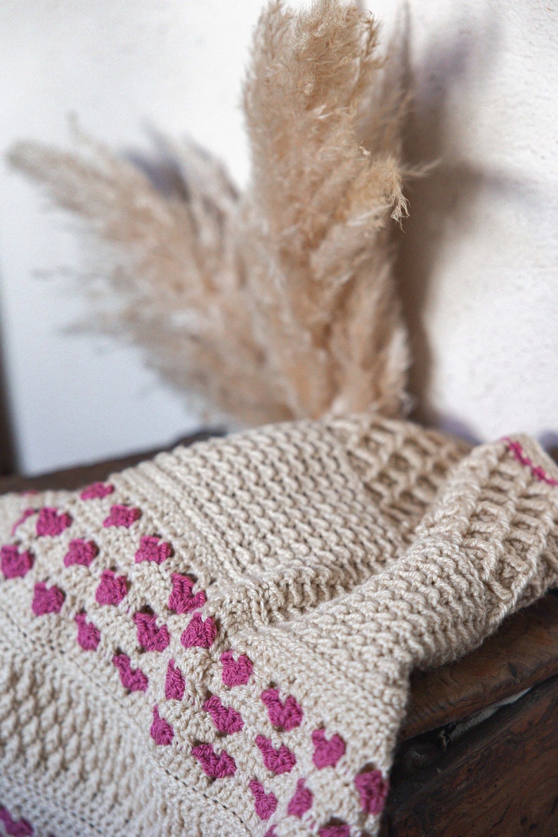 Heartstone Blanket Crochet Pattern