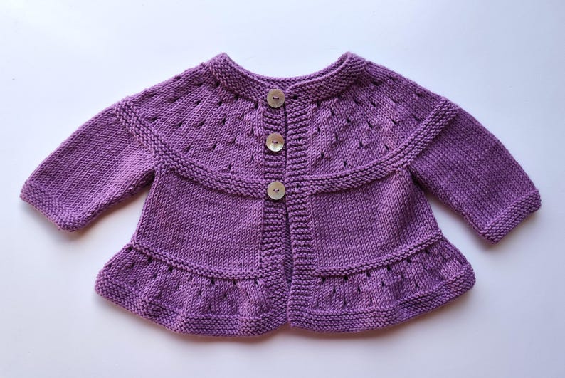 Lily Baby Cardigan Knitting Pattern