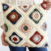 Granny Square Pillow Crochet Pattern