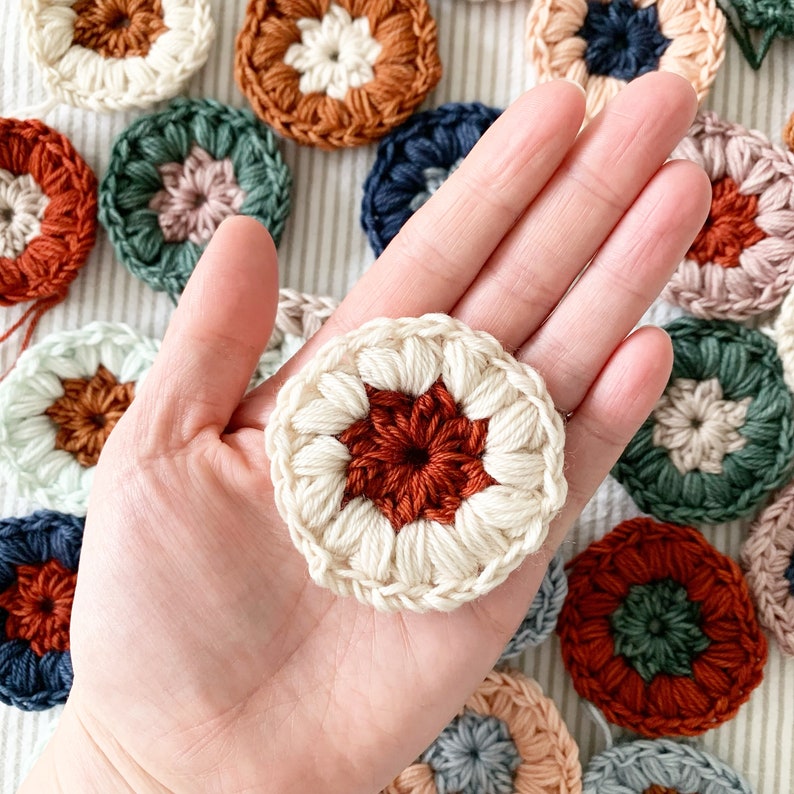 Granny Square Pillow Crochet Pattern