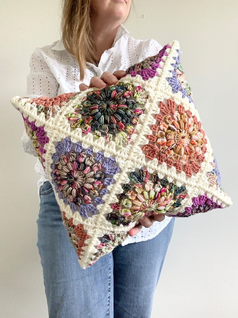 Colorful Pillow Crochet Pattern