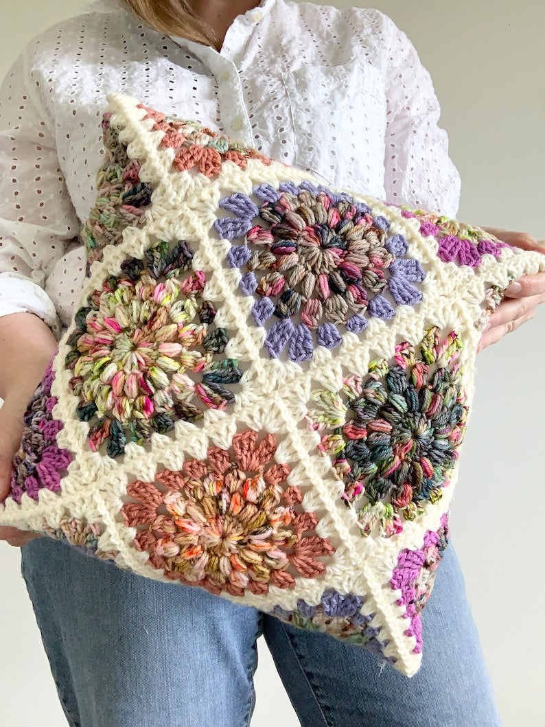 Colorful Pillow Crochet Pattern