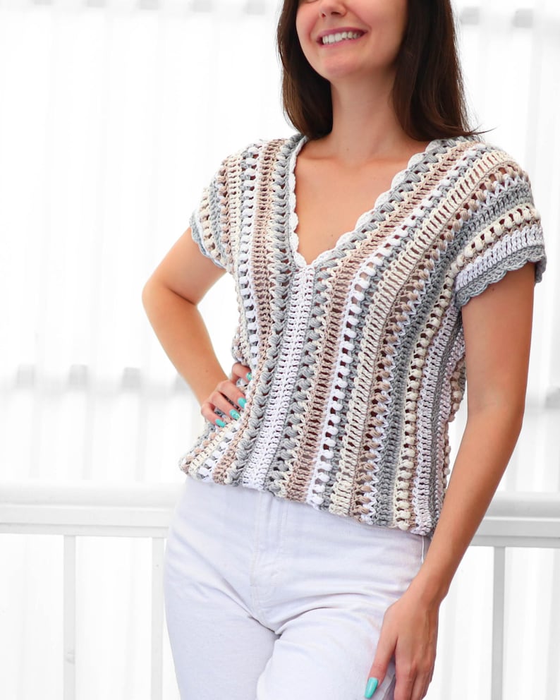 Breezy Stripes Top Crochet Pattern