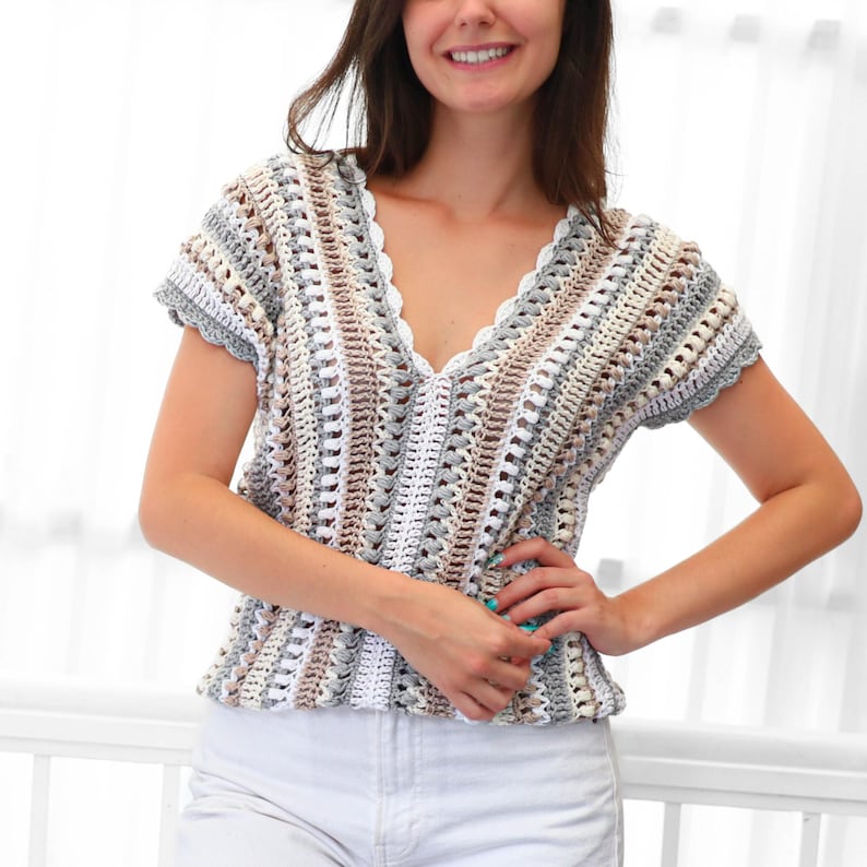 Breezy Stripes Top Crochet Pattern