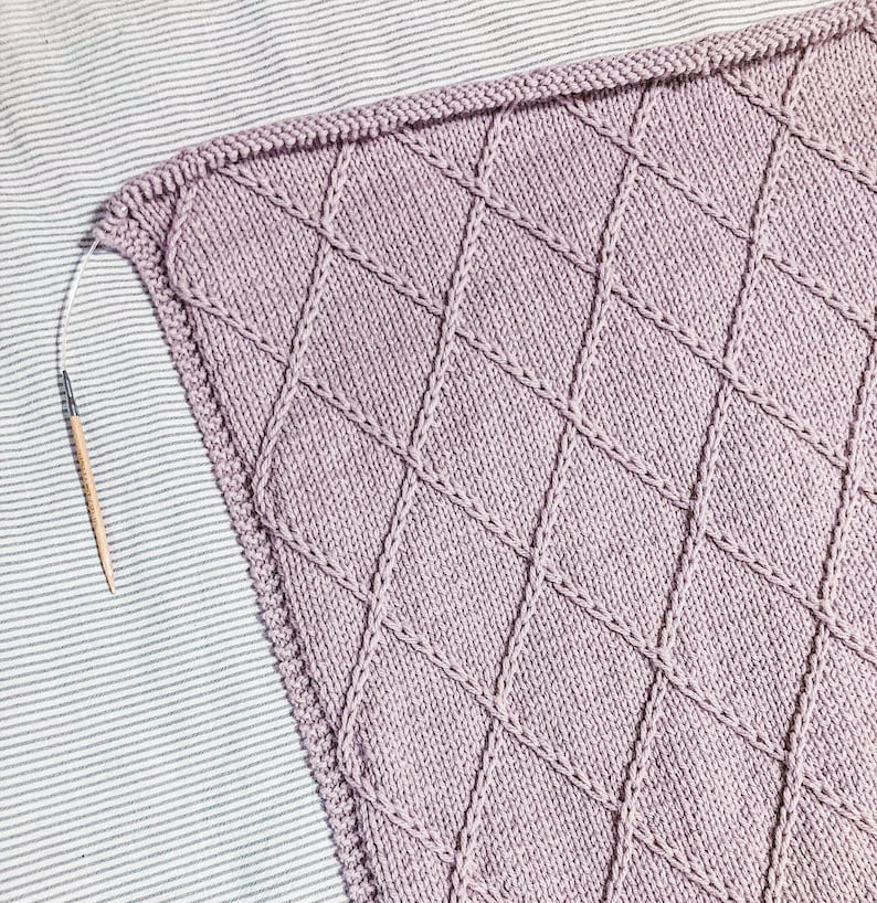 Lattice Blanket Knitting Pattern