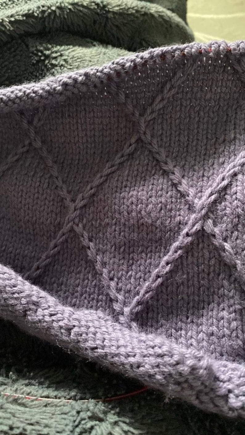 Lattice Blanket Knitting Pattern