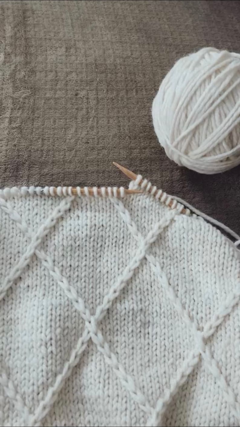 Lattice Blanket Knitting Pattern