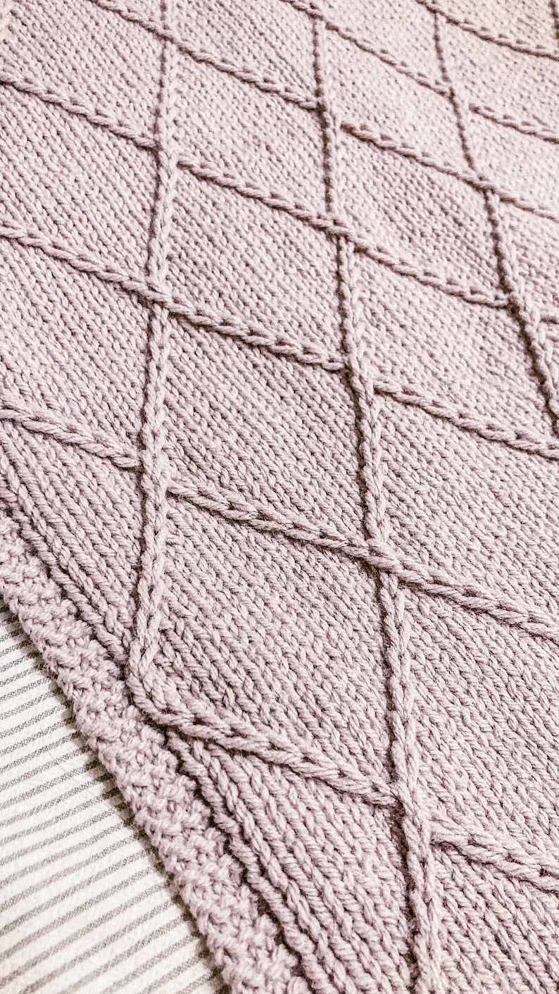 Lattice Blanket Knitting Pattern