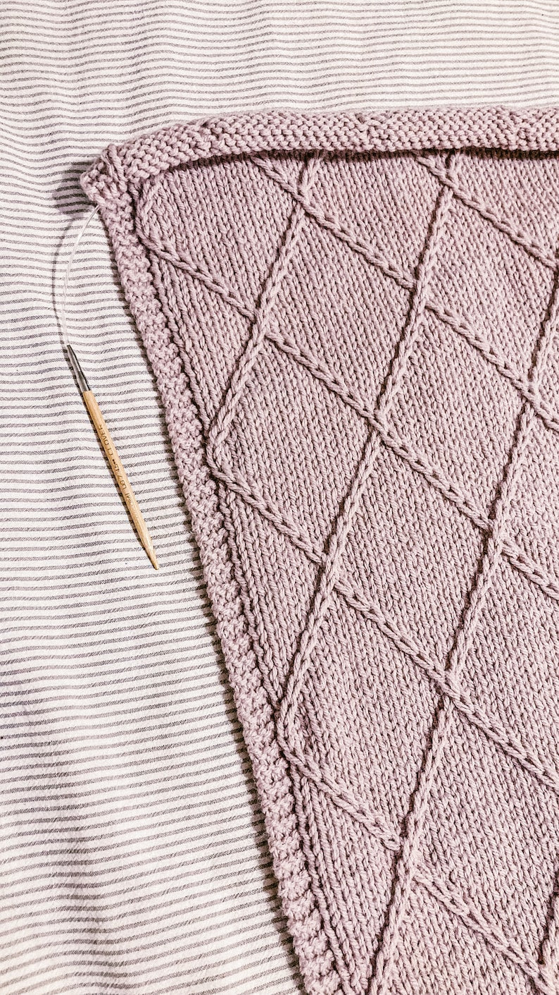 Lattice Blanket Knitting Pattern