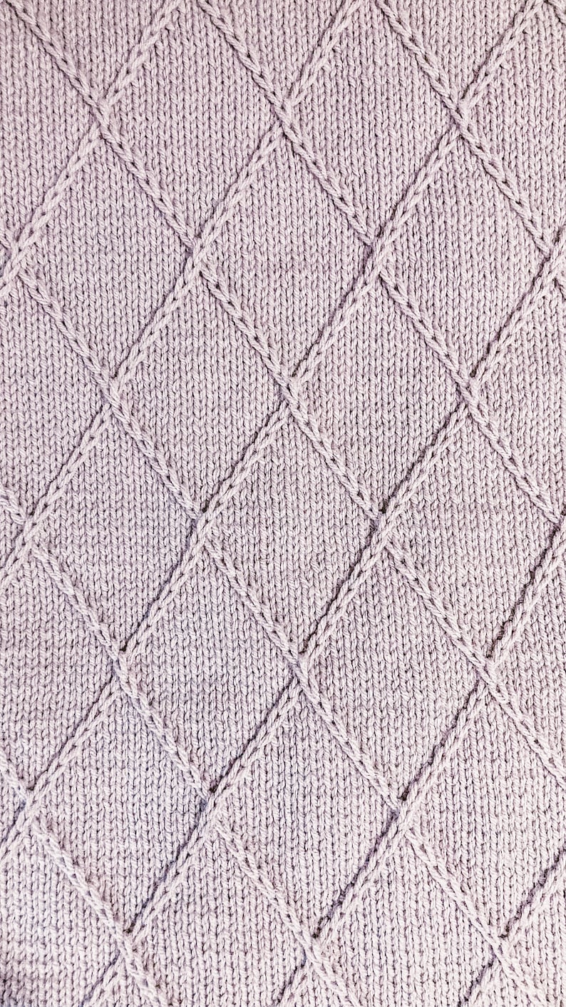 Lattice Blanket Knitting Pattern