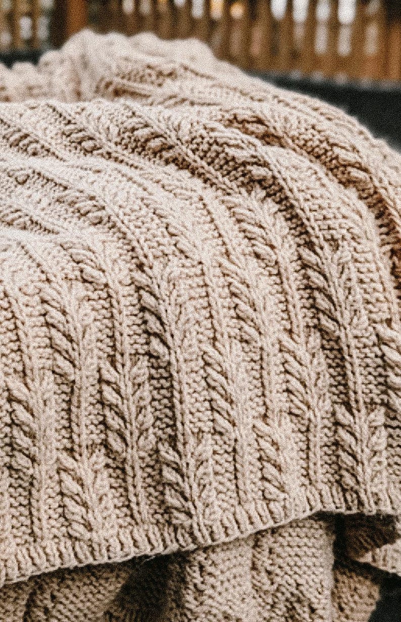 Wheatfield Blanket Knitting Pattern