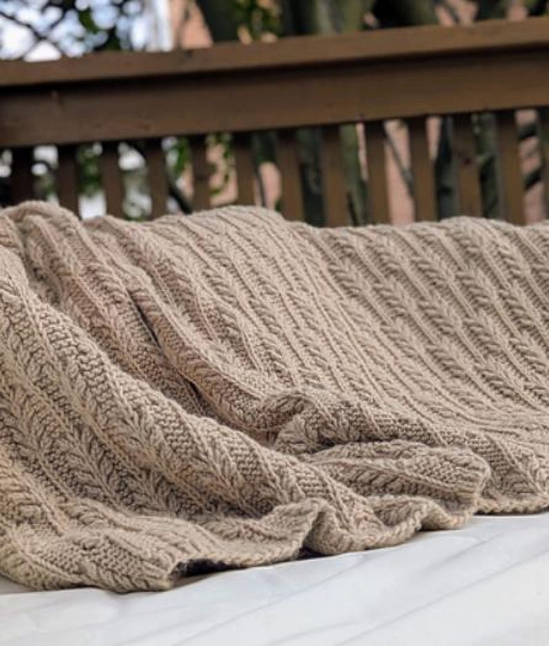 Wheatfield Blanket Knitting Pattern