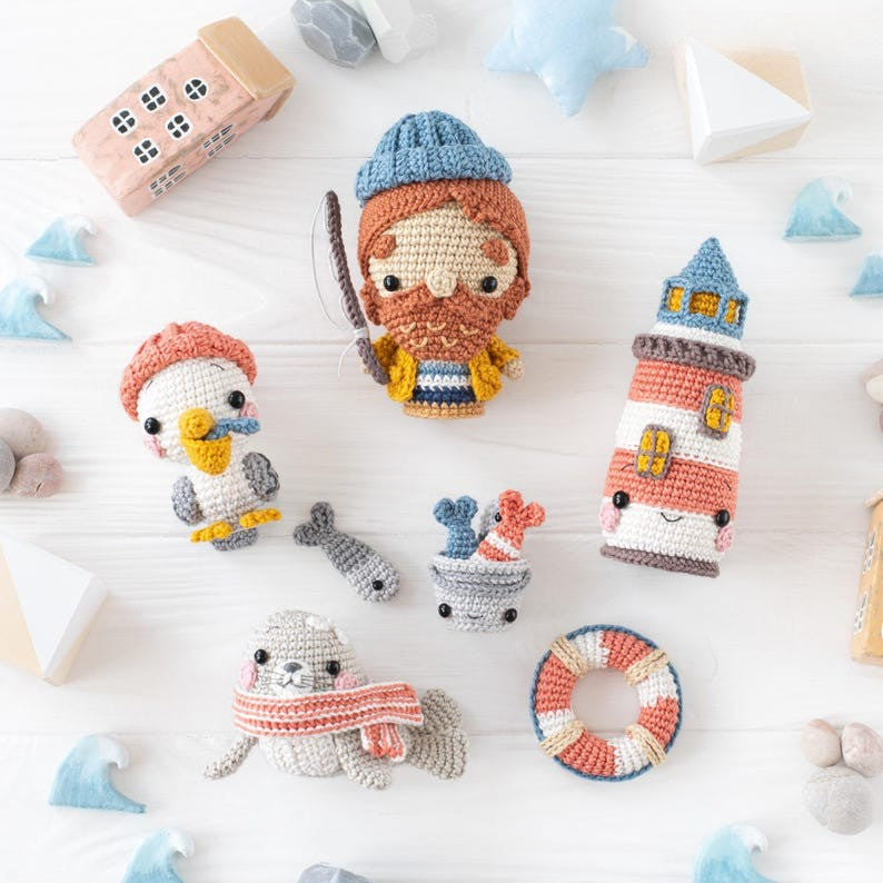Coastal Friends Crochet Pattern