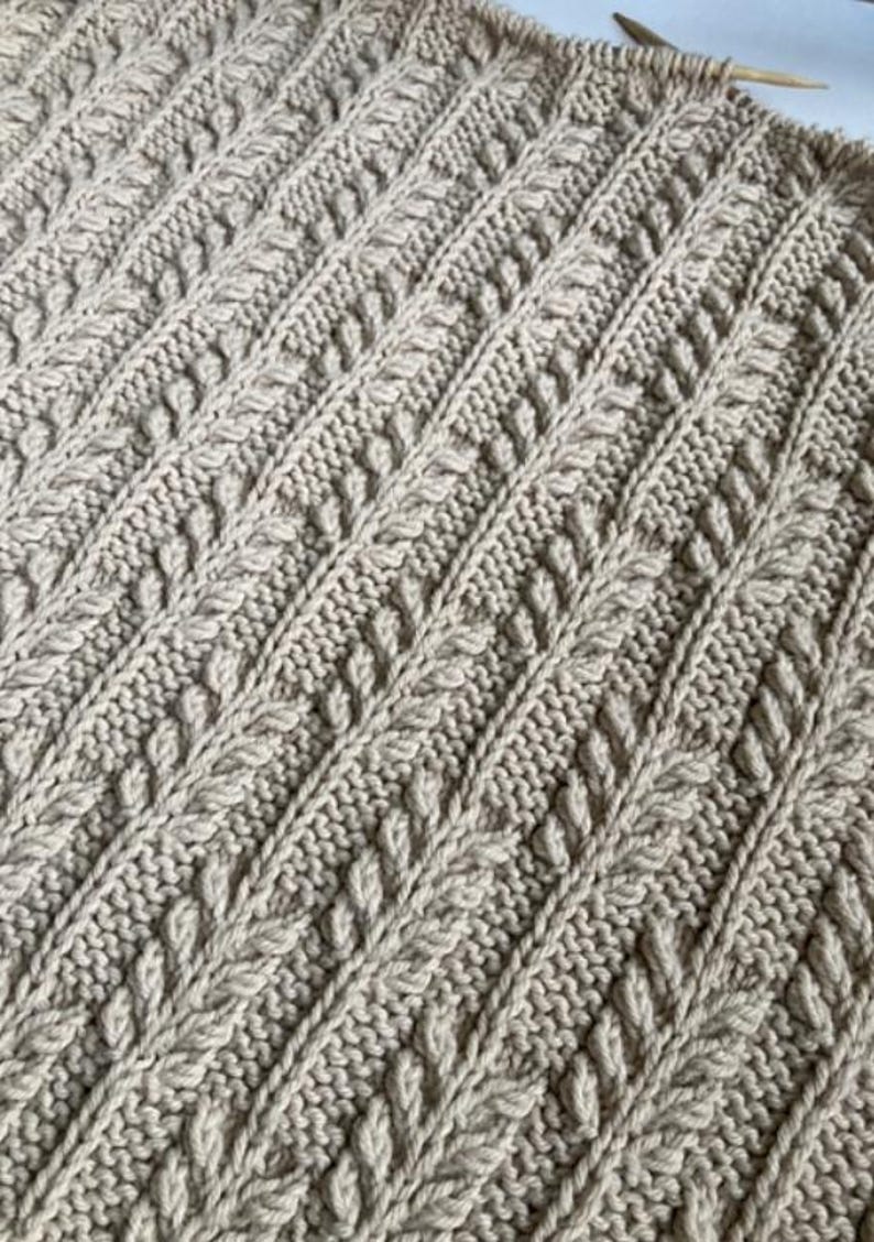 Wheatfield Blanket Knitting Pattern