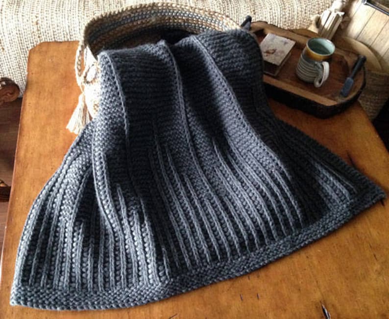 Downtown Blanket Knitting Pattern