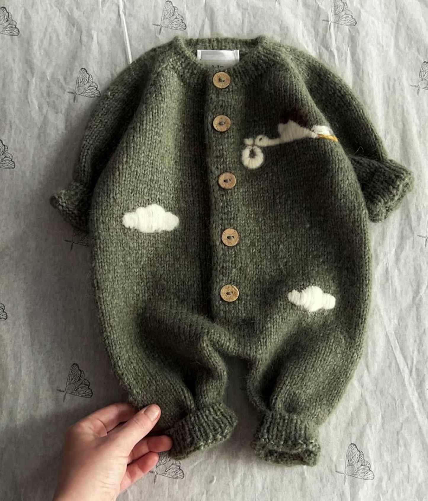 Cloudy Onesie Knitting Pattern