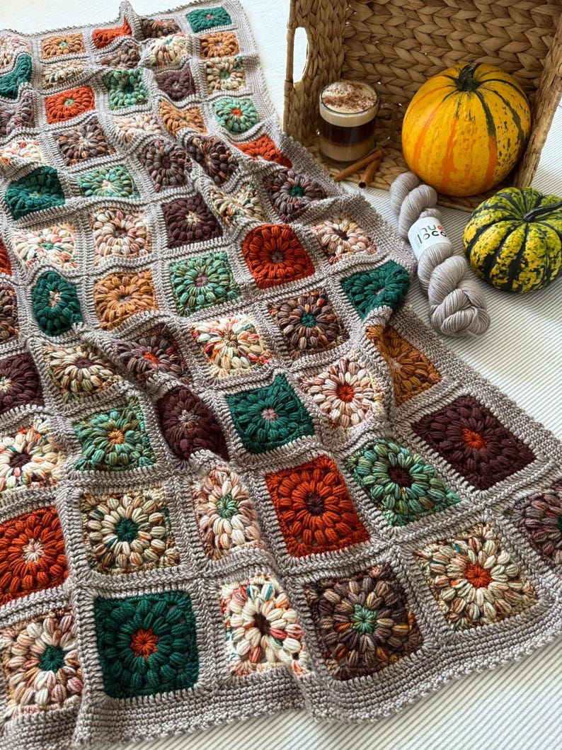 Harvest Blanket Crochet Pattern