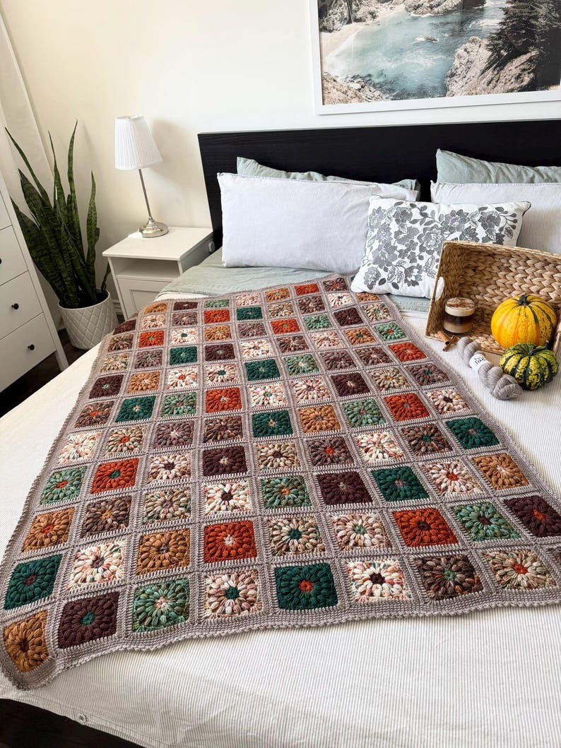 Harvest Blanket Crochet Pattern