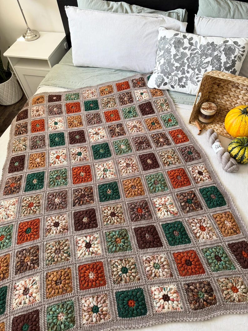 Harvest Blanket Crochet Pattern