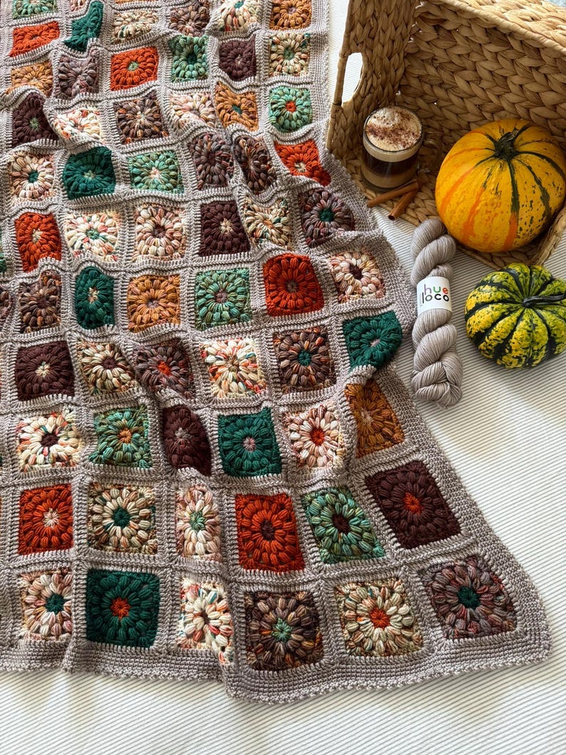 Harvest Blanket Crochet Pattern