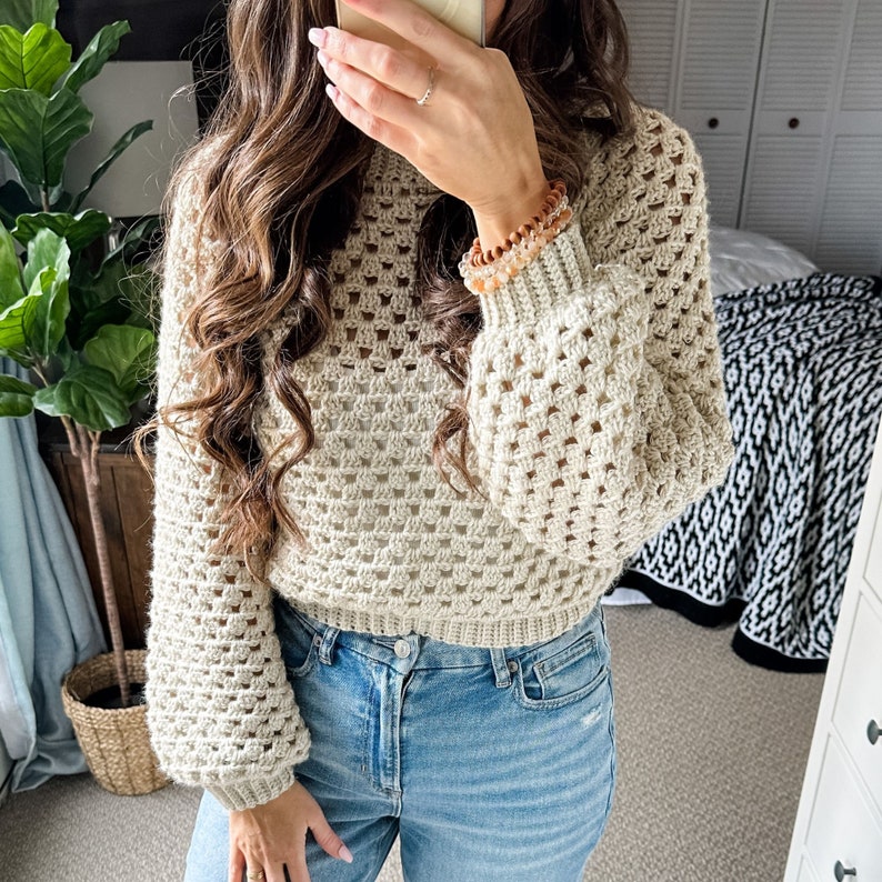 Blissful Sweater Crochet Pattern