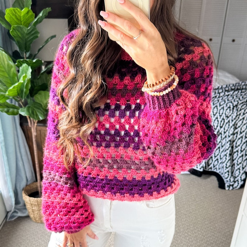 Blissful Sweater Crochet Pattern