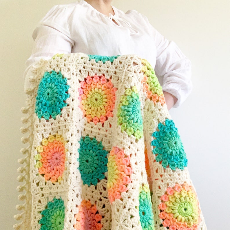 Meadow Blanket Crochet Pattern