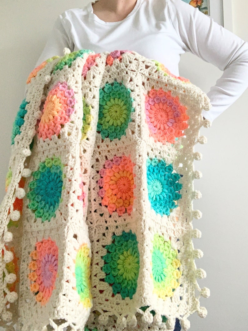 Meadow Blanket Crochet Pattern