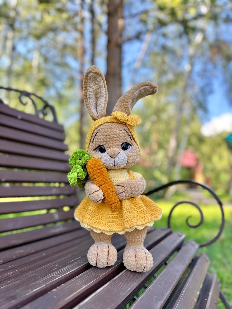 crochet dress for bunny Easy Spring Time Dress For Bunny
