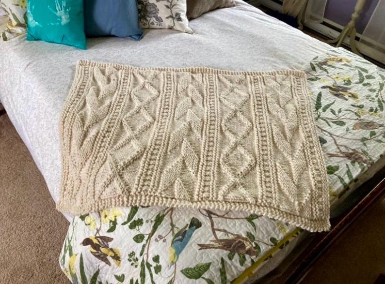 Woodland Blanket Knitting Pattern
