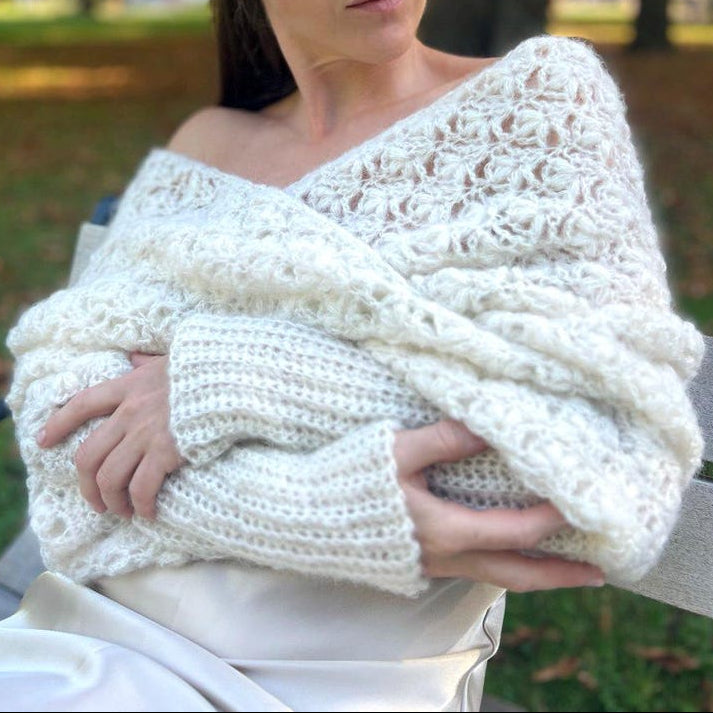 Snowfall Sweater Scarf Crochet Pattern