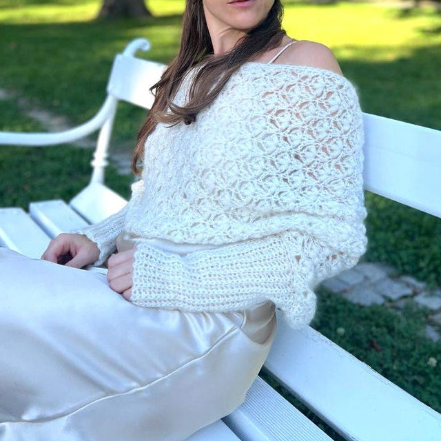 Snowfall Sweater Scarf Crochet Pattern