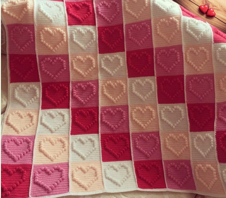 Sweethearts Blanket Crochet Pattern
