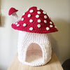 Mushroom Cat House Crochet Pattern