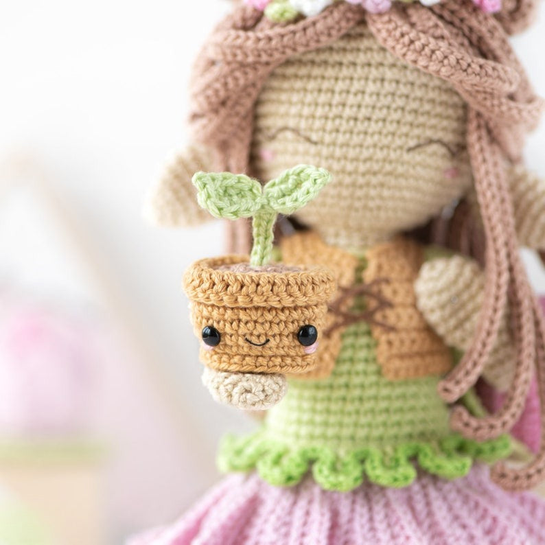Blossom Elf Doll Crochet Pattern