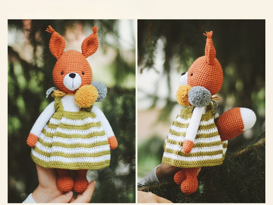 Meadow Squirrel Crochet Pattern