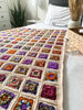 Colorful Patchwork Blanket Crochet Pattern