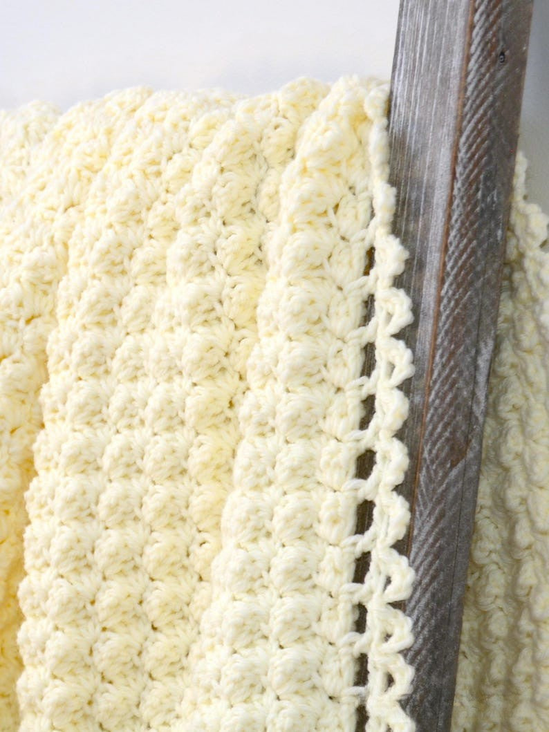 Ivory Lace Blanket Crochet Pattern