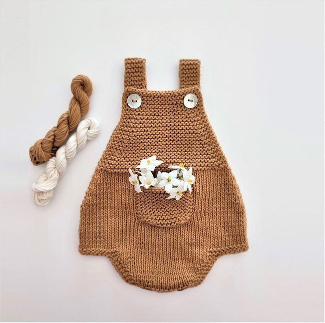 Honey Pocket Romper Knitting Pattern