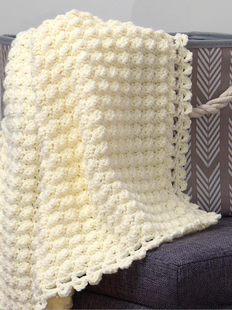 Ivory Lace Blanket Crochet Pattern