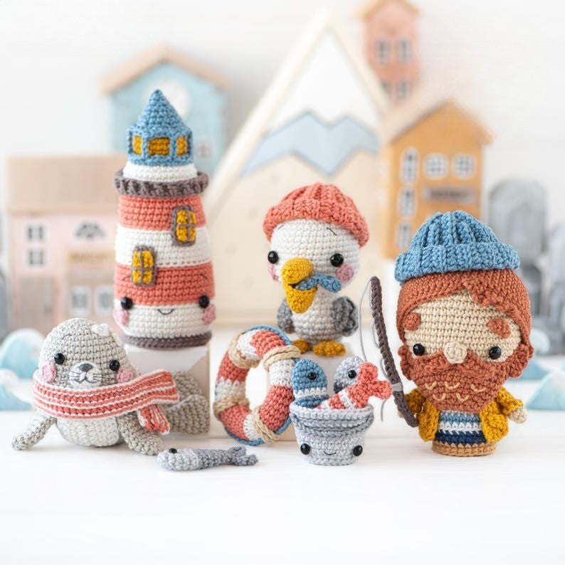 Coastal Friends Crochet Pattern