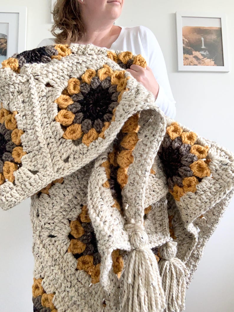 Sunflower Blanket Crochet Pattern